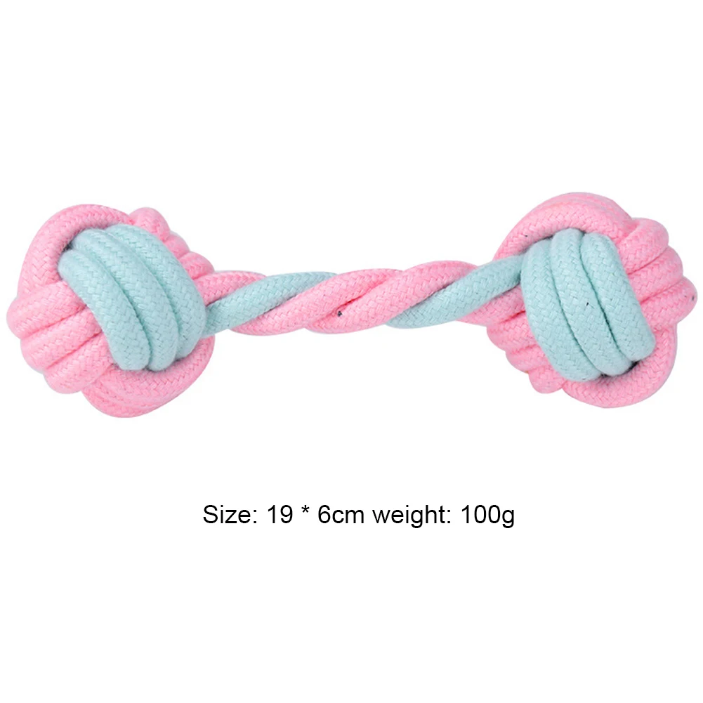 

Interaction Puppy Teething Knot Dog Pet Powder Rope Toys Combination Bite Molar Teethbrush Toys Train Teeth Clean Chewing Tools
