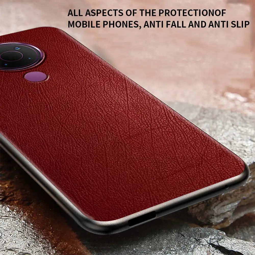 Leather Pattern Case for Nokia 7.2 3.4 5.4 5.3 2.3 2.4 2.2 8.3 G10 G20 X10 Protective Shell Black Ultrathin Soft Phone Cover | Мобильные