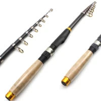 1 8m 3 6m carbon fiber telescopic fishing rod super short pocket portable spinning pole carp trout rod m power fast travel rod