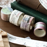 yoofun 6 designs traces of time vintage washi tape decoration scrapbooking journal adhesive masking tapes sticker stationery
