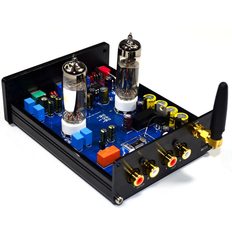 

Buffer HiFi 6J5 (Upgrade 6J1) Bluetooth5.0 Tube Preamp Amplifier Stereo Preamplifier with Treble B Tone Ajustment