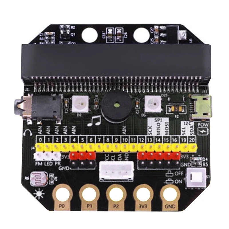 Плата расширения для Micro:Bit плата адаптера GPIO программирование питона DIY