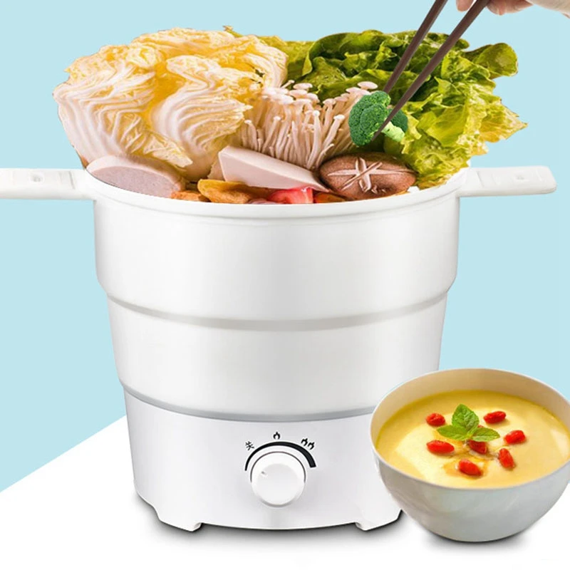 Горячая Распродажа! Складная электрическая сковорода чайник с подогревом