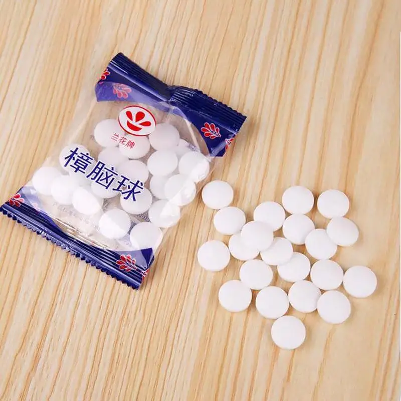 

1 Sacos de Cnfora Traa Bolas de Naftalina Mofo Mofo Comprimidos Inseto Cnfora Mottenballen Napht Seguro Natural Boules C J7N3