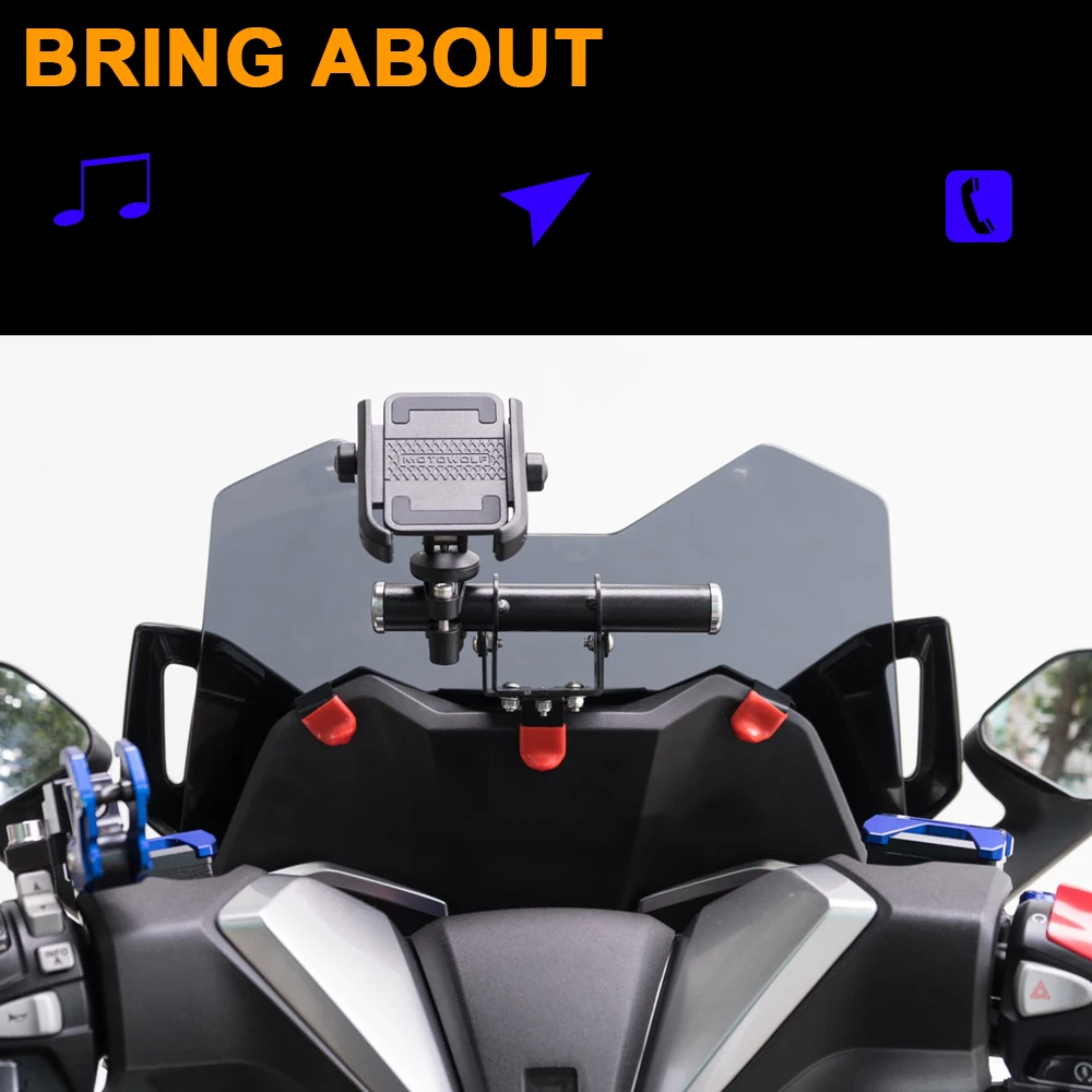 motorcycle front phone stand holder gps navigaton plate bracket for honda for forza 350 2020 2021 for forza 350 free global shipping