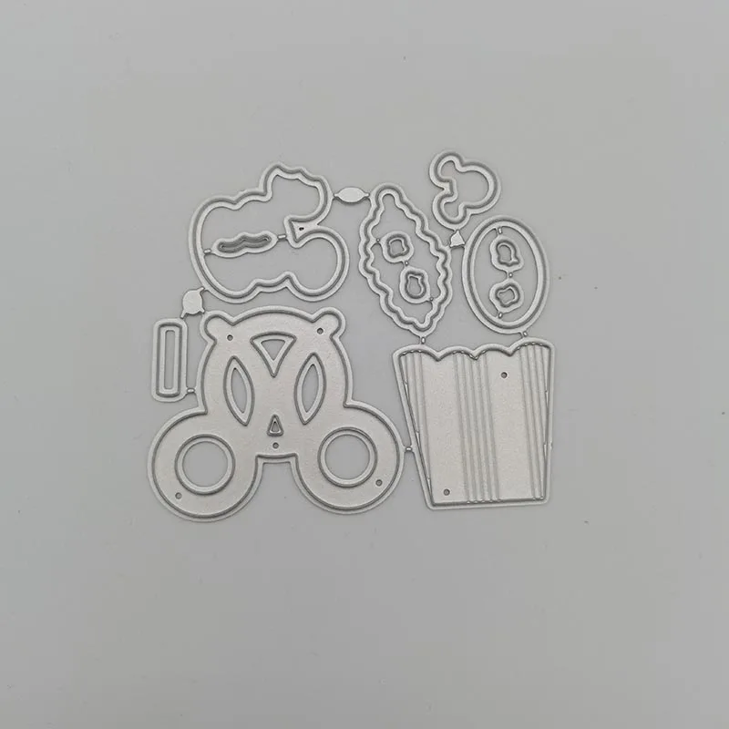 

Metal Cutting Dies Ice Cream Fries Box Scrapbook Embossed Paper Card Album Craft Template Stencil Dies