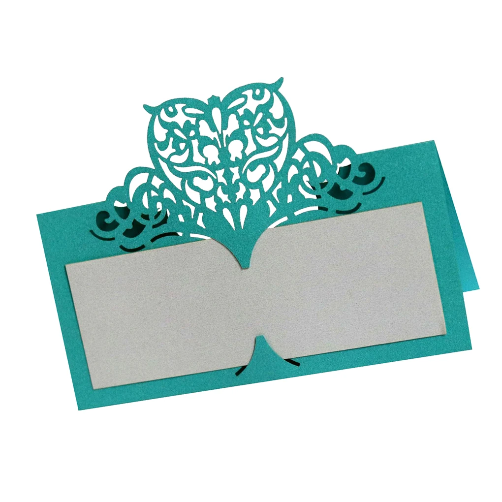 50 шт вырезанные карты для сидения в форме сердца винтажный стол номер имя карта