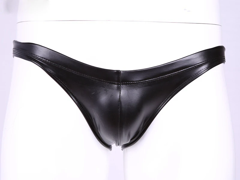 Новинка 2020 имитация латексных трусов мужское сексуальное нижнее белье с низкой