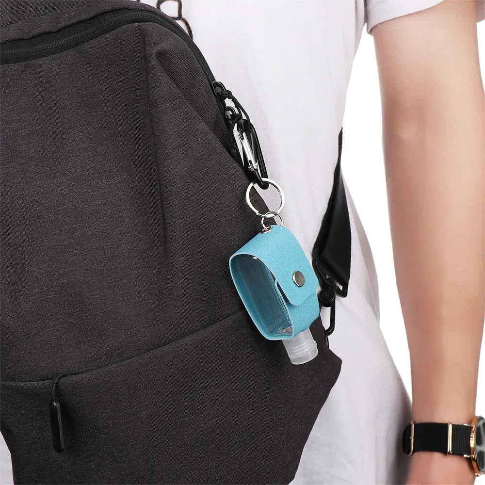 1 Pcs 30 Ml Portable Reusable Travel Hand Sanitizer Bottle Shell With Keychain Washing Gel Storage | Красота и здоровье