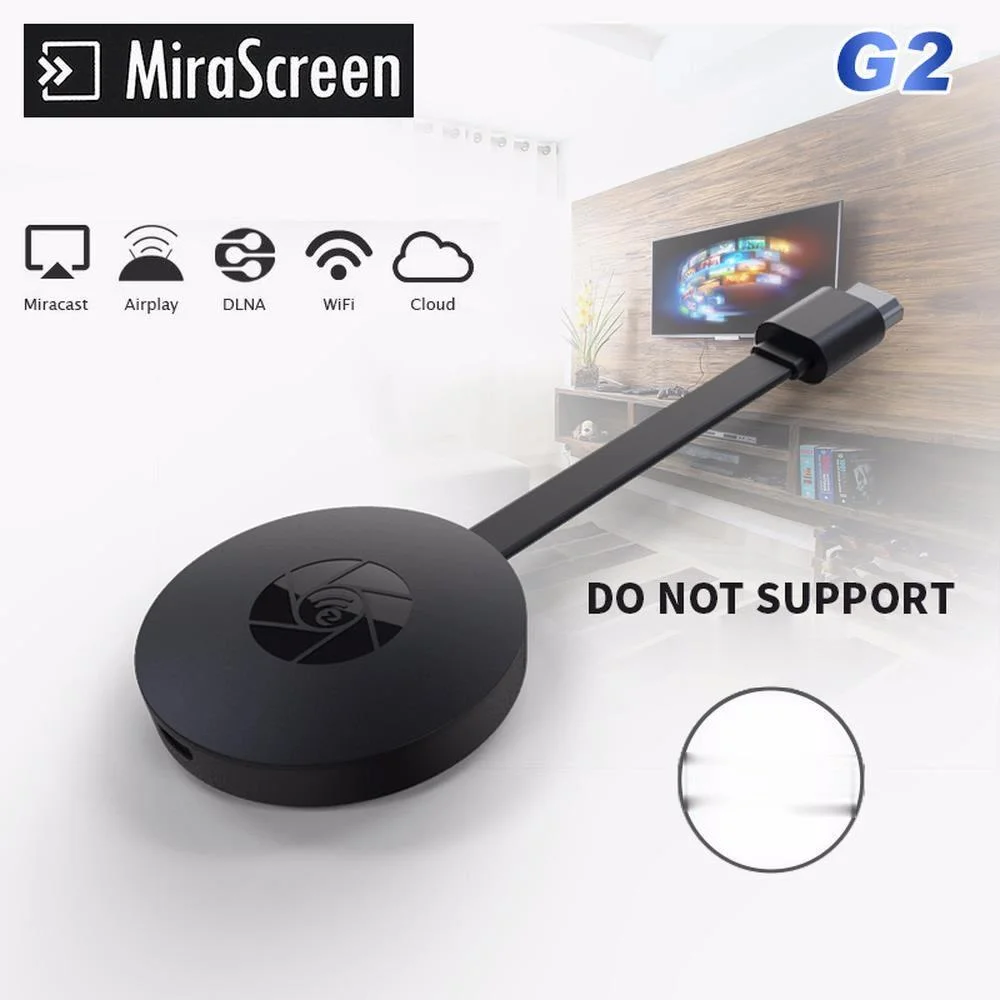 g2 wifi mirascreen tv stick hdmi compatible anycast miracast dlna airplay display receiver dongle support ios free global shipping