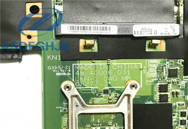 Laptop Motherboard PARA FOR Lenovo Thinkpad T510 08272-3 48.4CU06.031 DDR3 63Y1503 Não-integrado | Компьютеры и офис