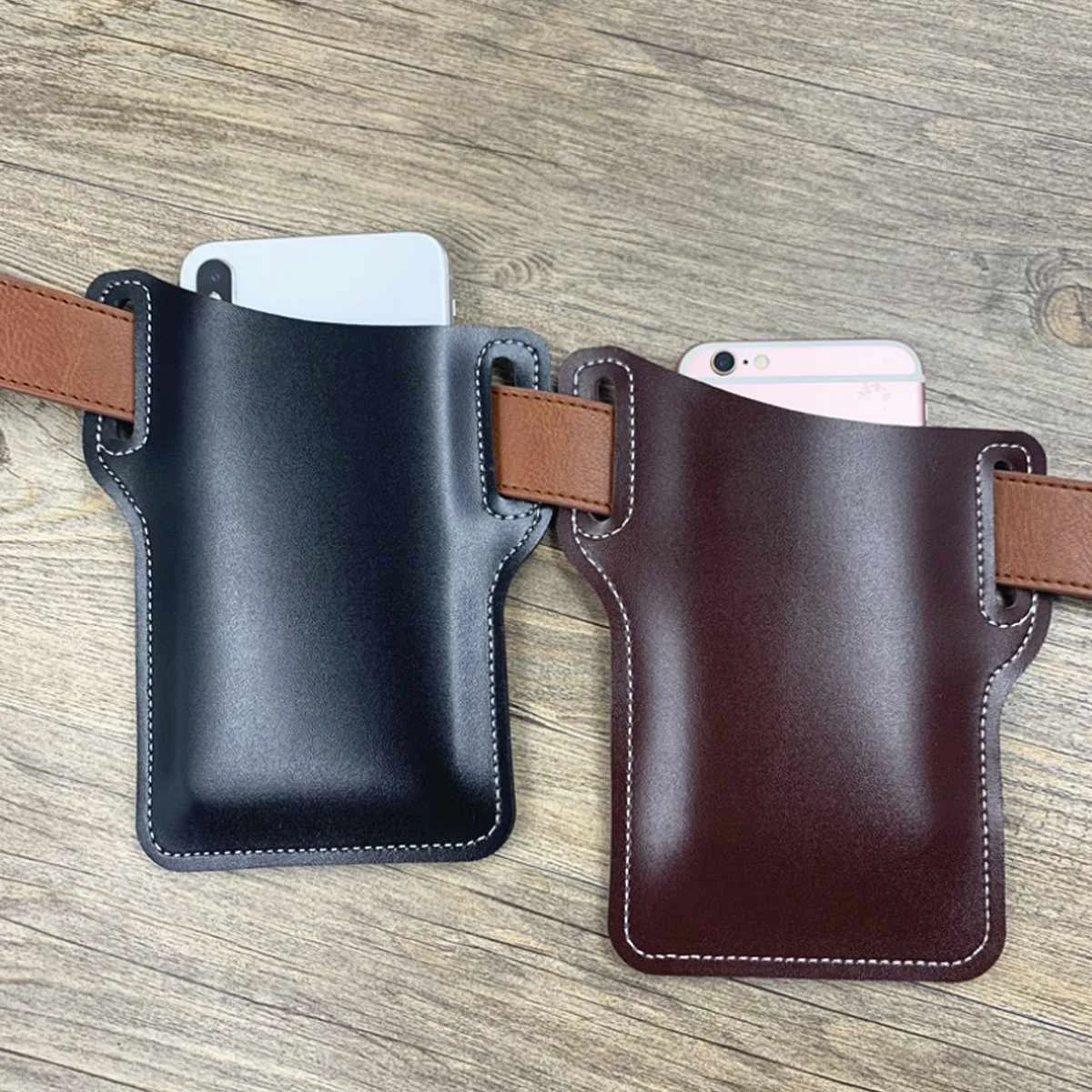 

Waterproof Man PU Leather Waist Bag Fashion Chest Pack Outdoor Sports Crossbody Bag Casual Travel Male Bum Belt Bag