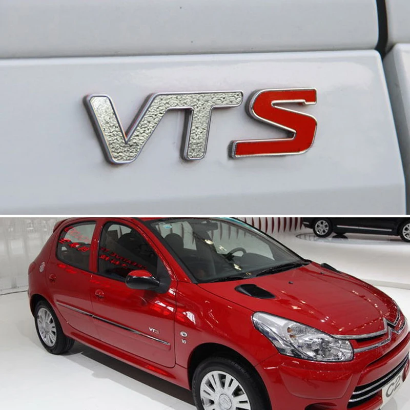 

1Pcs 3D Metal VTS Car Side Fender Rear Trunk Emblem Badge Sticker Decals suit for Universal car,car decoration stickers