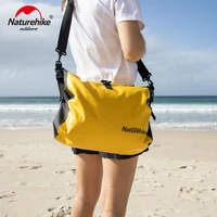 naturehike 6l 15l outdoor single shoulder waterproof bag ultralight travel bag messenger bag dry wet separation waterproof bag