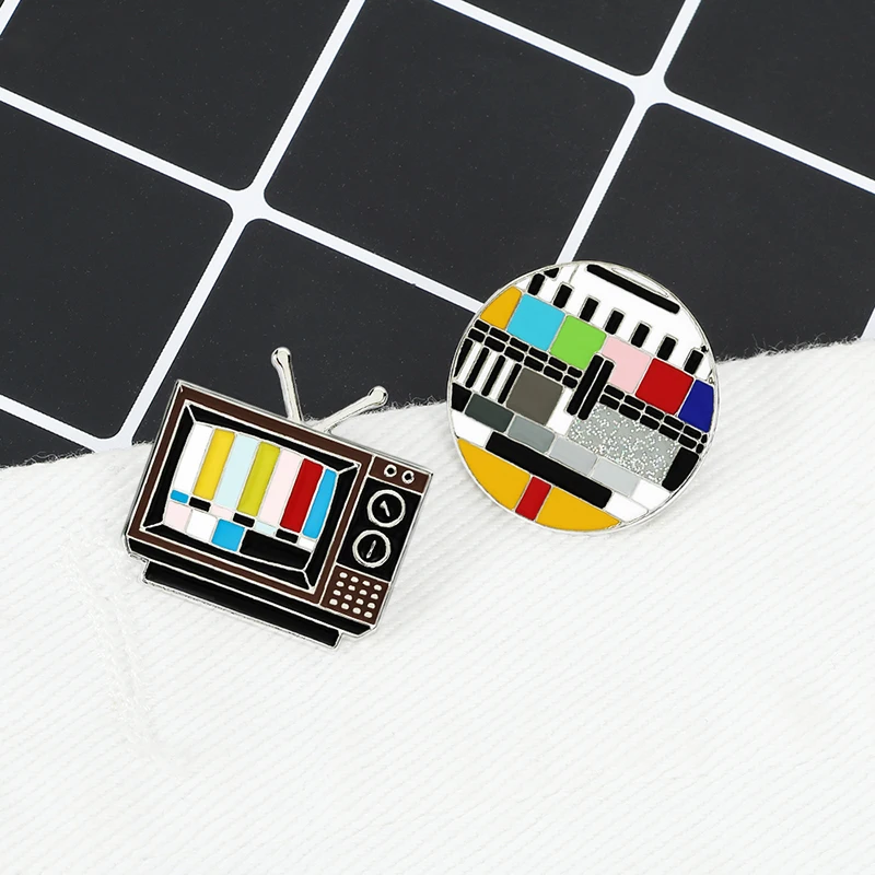 Брошь в ретро стиле с эмалью без сигнала|Броши| |