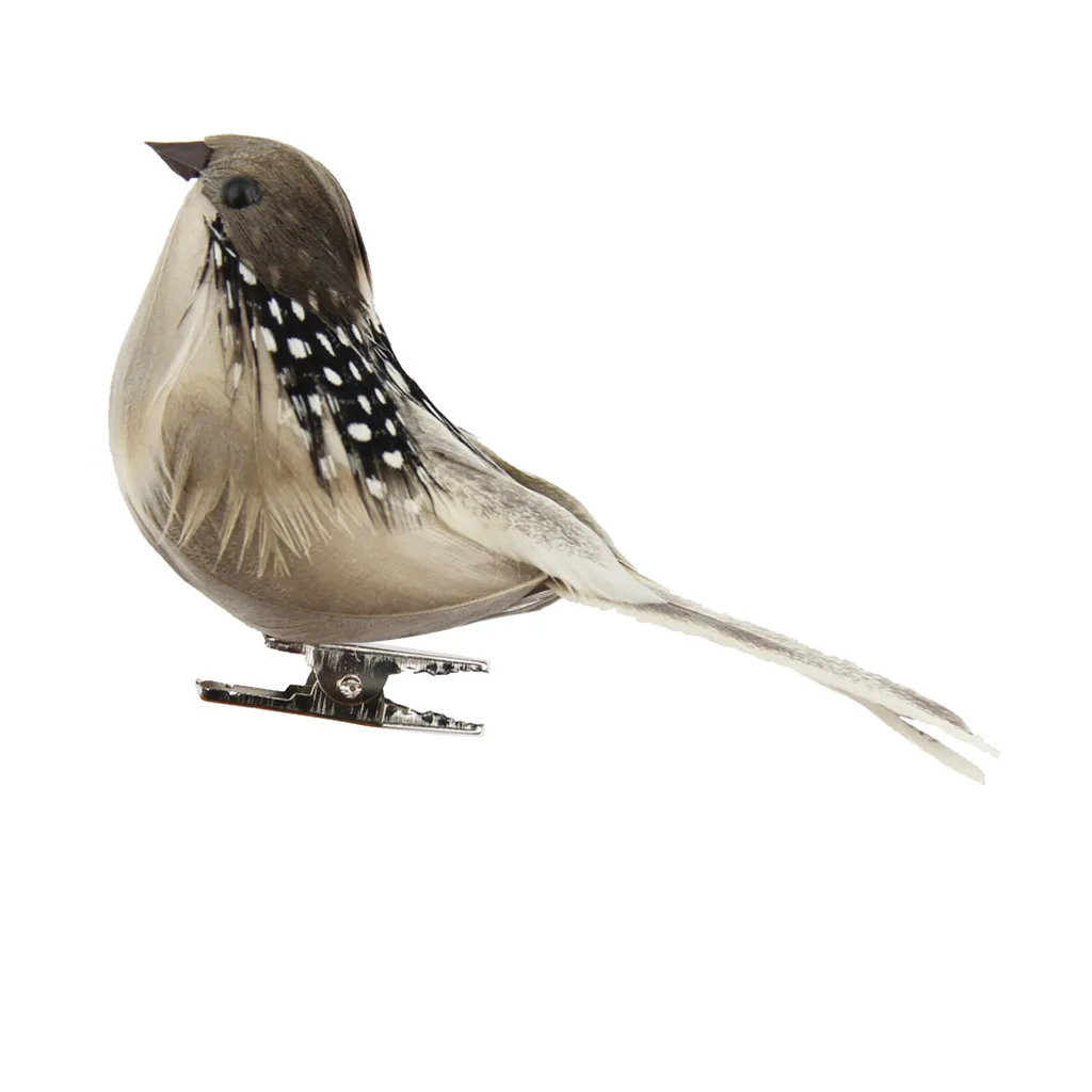 12 шт./компл. моделирование перо модели птиц искусственные фальшивые пены