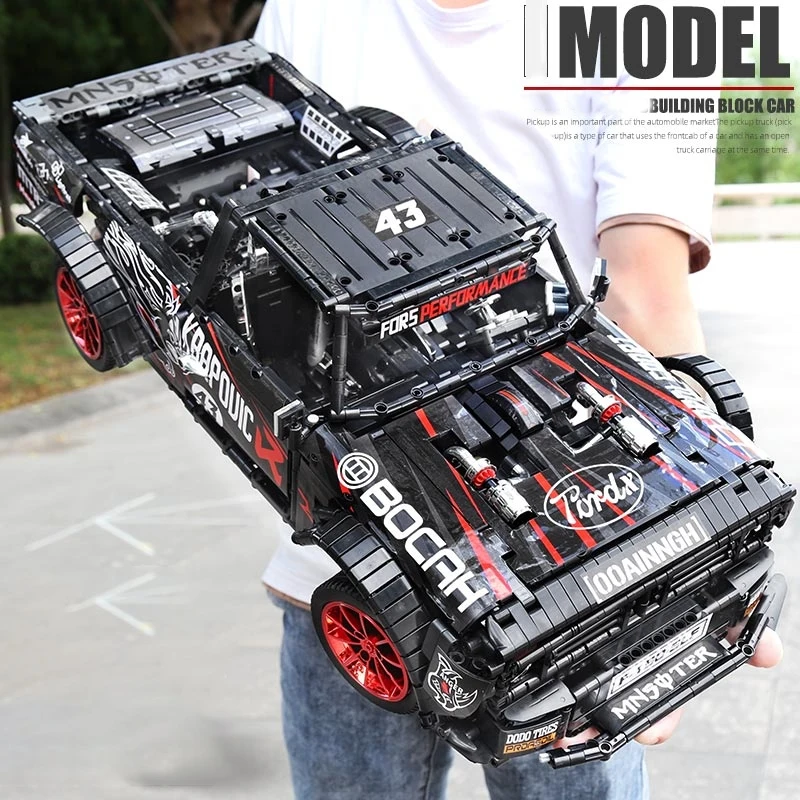 

2886 шт., Детский конструктор гоночный MOC