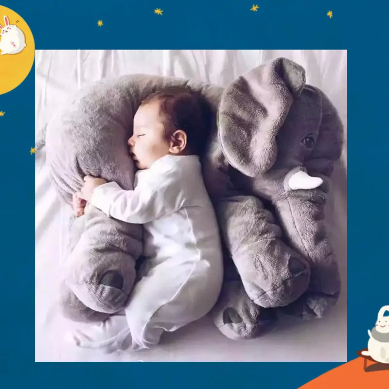 

40/60cm Kawaii Pillow Plush Big Plushie Stuffed Animals Elephant Pillows Doll Stuffing Toy Kid Child Sleeping Cushion Room Decor