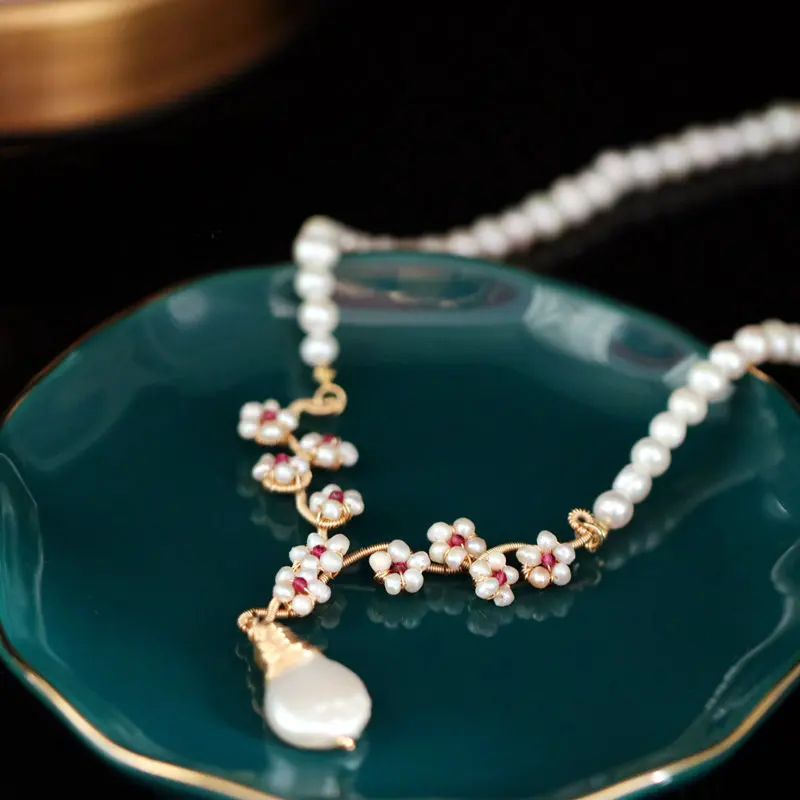 SINZRY ручная работа натуральный пресноводный жемчуг оригинальный винтажный кулон