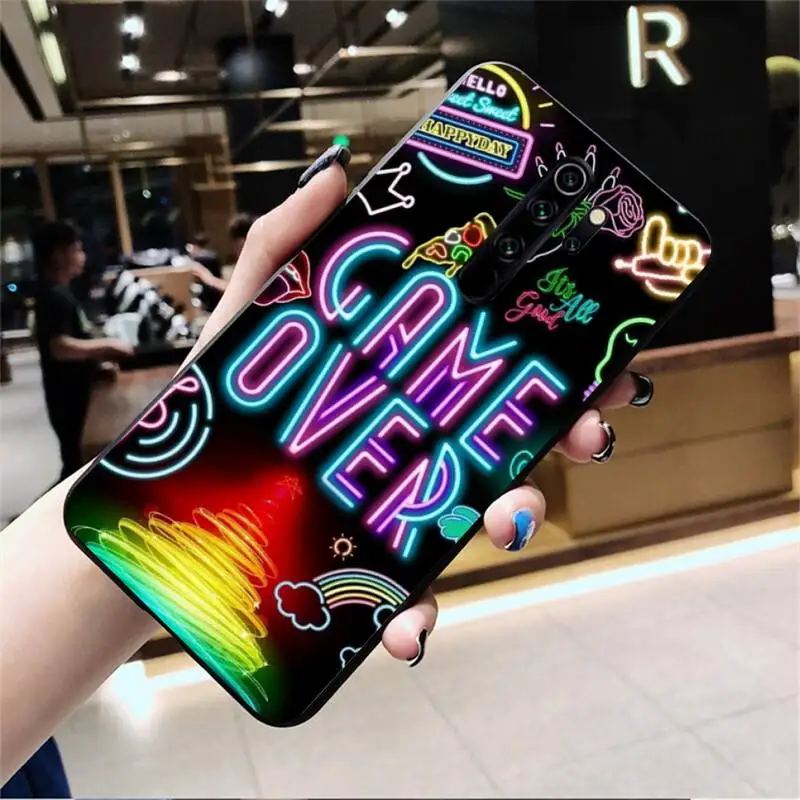 

Dabieshu Game Over Soft Phone Case Cover for Redmi Note 9 8 8T 8A 7 6 6A Go Pro Max Redmi 9 K20
