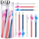 18 шт. карандаши для шитья ткани, мелки для шитья, карандаш для рукоделия, маркеры для рукоделия, ручки, инструменты для шитья и портных с бутылкой для хранения