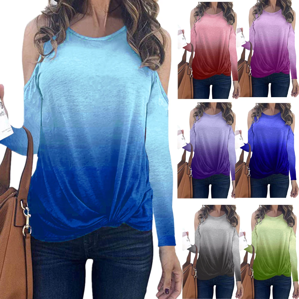 2019 осень и зима новая футболка для отдыха модная женская одежда топы