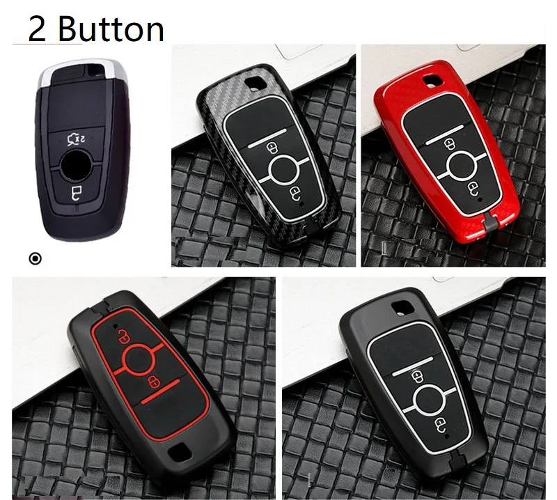 Углеродное волокно брелок для ключей из чехол Обложка ключ Ford Fusion Mustang Explorer F 150 250