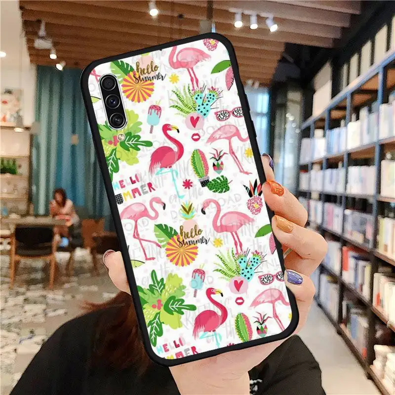 

Fashion Flamingo Phone Case For Samsung galaxy A S note 10 7 9 20 30 31 40 50 51 71 21 s ultra