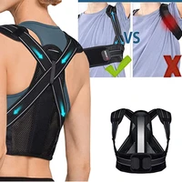 2021 back shoulder support belt posture corrector postural fixer tape lumbar support straight corrector shoulder training belt