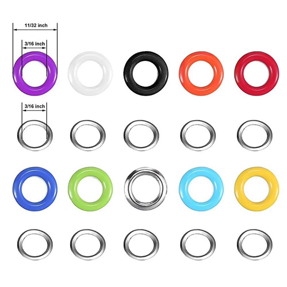 480 шт. Набор инструментов с защелками металлический Комплект прокладок 12 цветов