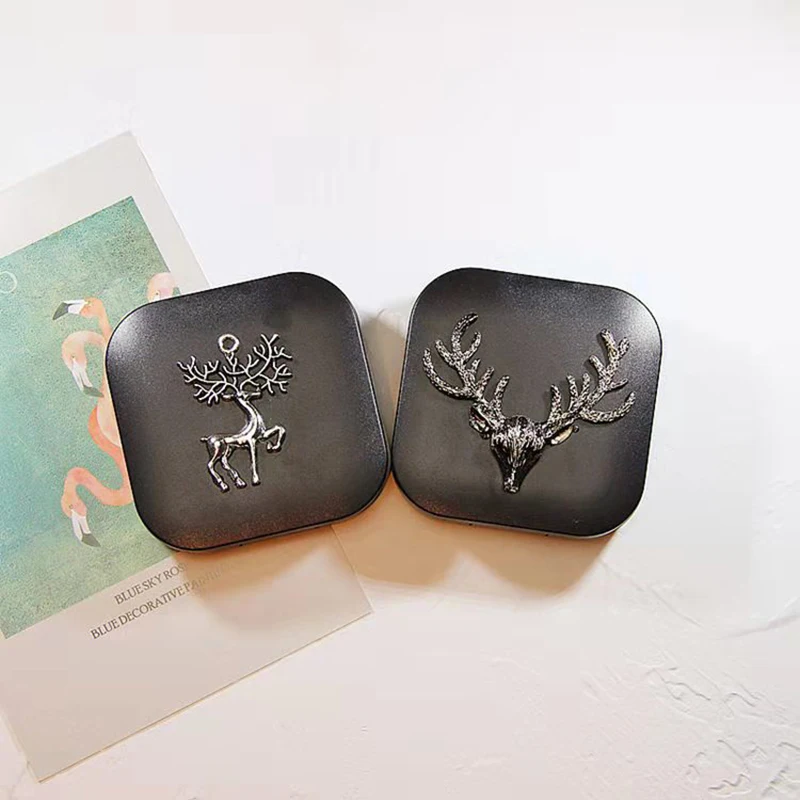 

Contact Lens Case Retro Cute Beauty Contact Case Girl Simple Companion Care Transparent Storage Box