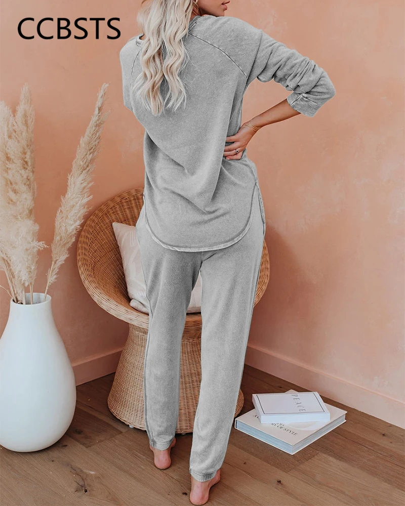 Комплект из двух предметов женская осенняя одежда футболка с радужным принтом Good