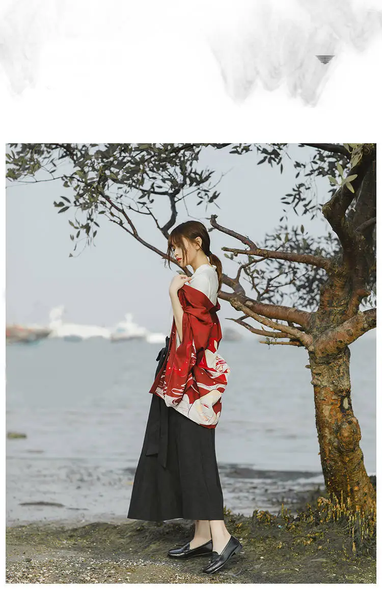 Новое традиционное японское кимоно Yukata Женская Повседневная рубашка с принтом аниме Солнцезащитная одежда кимоно мужской уличный кардиган