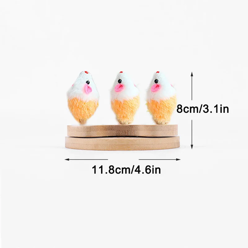 Cat Toy Mouse With Catnip For Game Interactive Teaser Playing Fun Plush Mice Cats Toys Scratcher Kitten Pet Supplies | Дом и сад