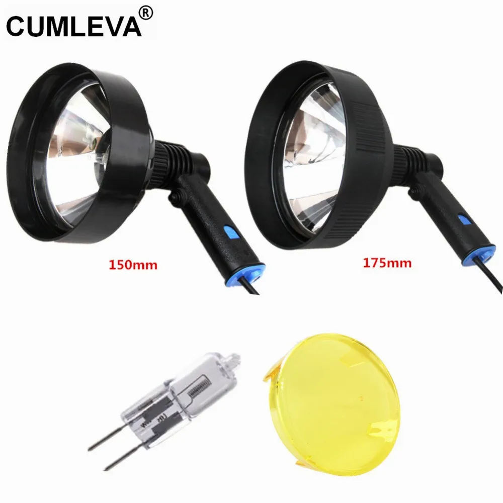 Галогенный морской прожектор 12 В 100 лм Вт прочная охотничья лампа из АБС пластика