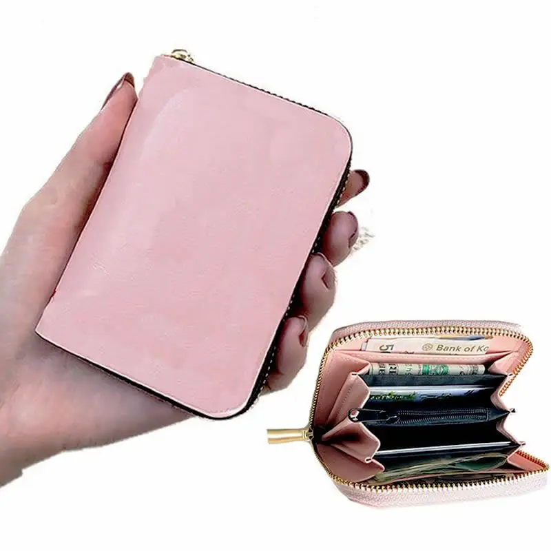 Женский органный держатель для карт Кредитная карта Бизнес PU кожаные держатели