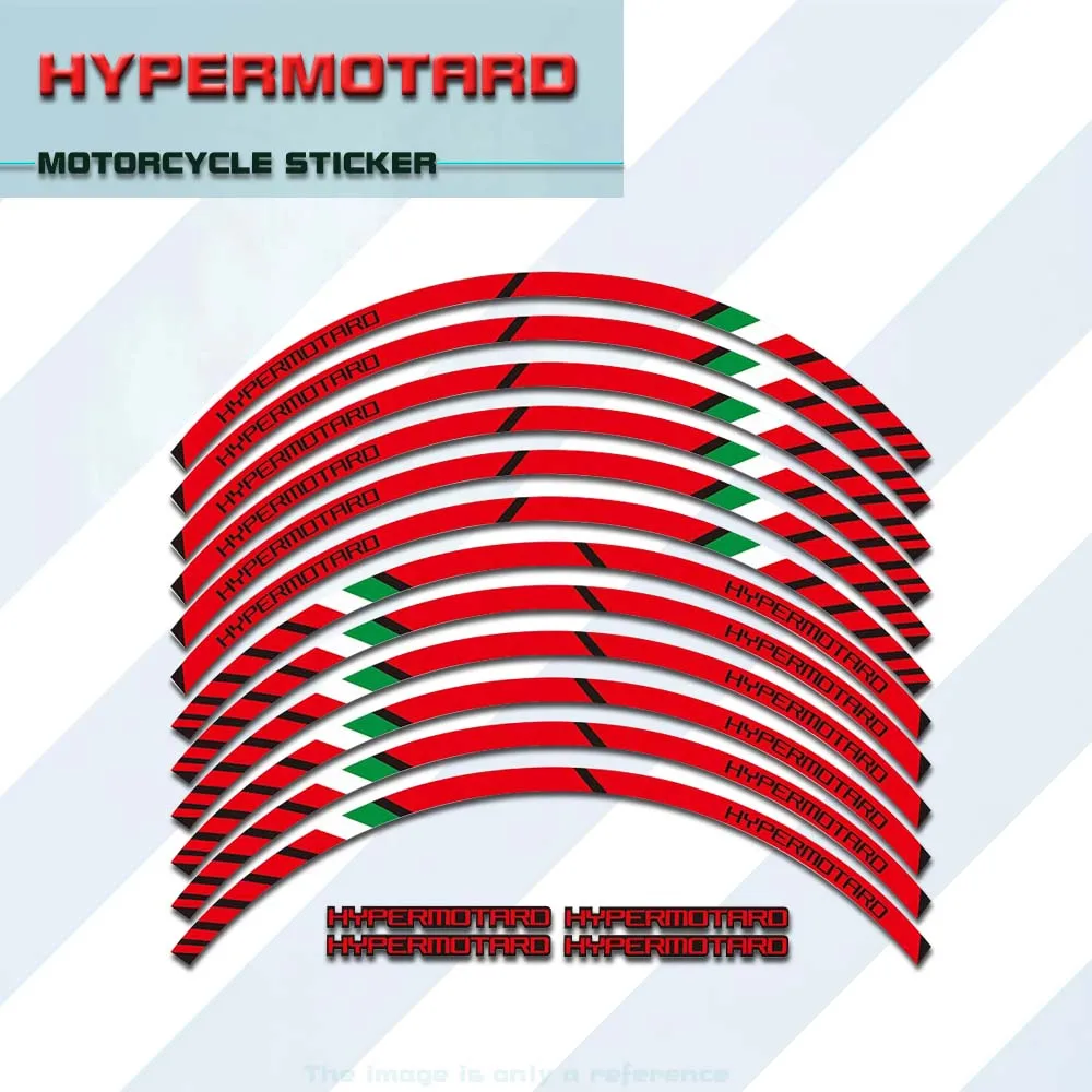 

Светоотражающие цветные наклейки на мотоциклетные колеса, водонепроницаемые и солнцезащитные, подходят для DUCATI HYPERMOTARD 939 796