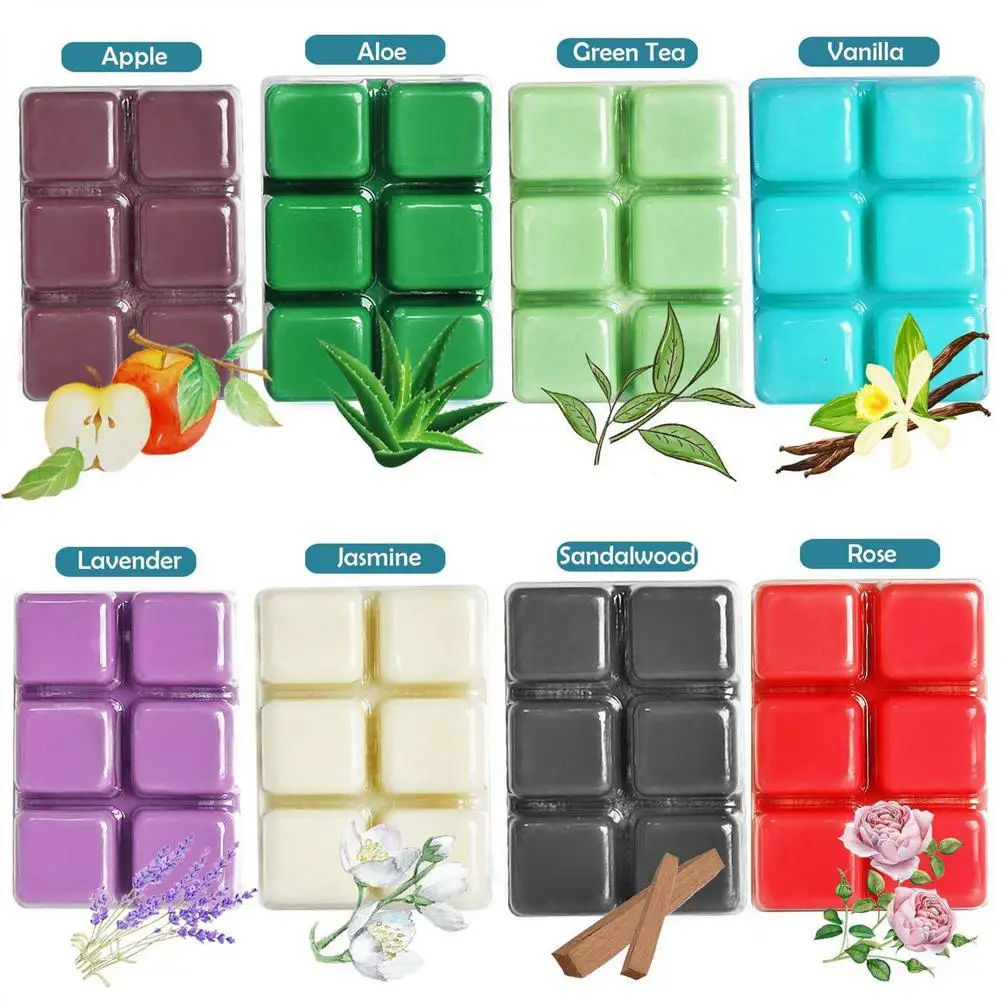 

8pcs Scented Wax Jelly Wax Candle Raw Material DIY Crystal Candle Cup100% No Added Soy Wax Handmade Scented Wax For Weddings