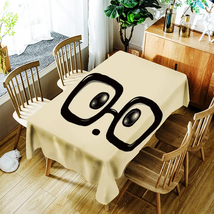 

Modern printed pattern washable decorative household waterproof tablecloth