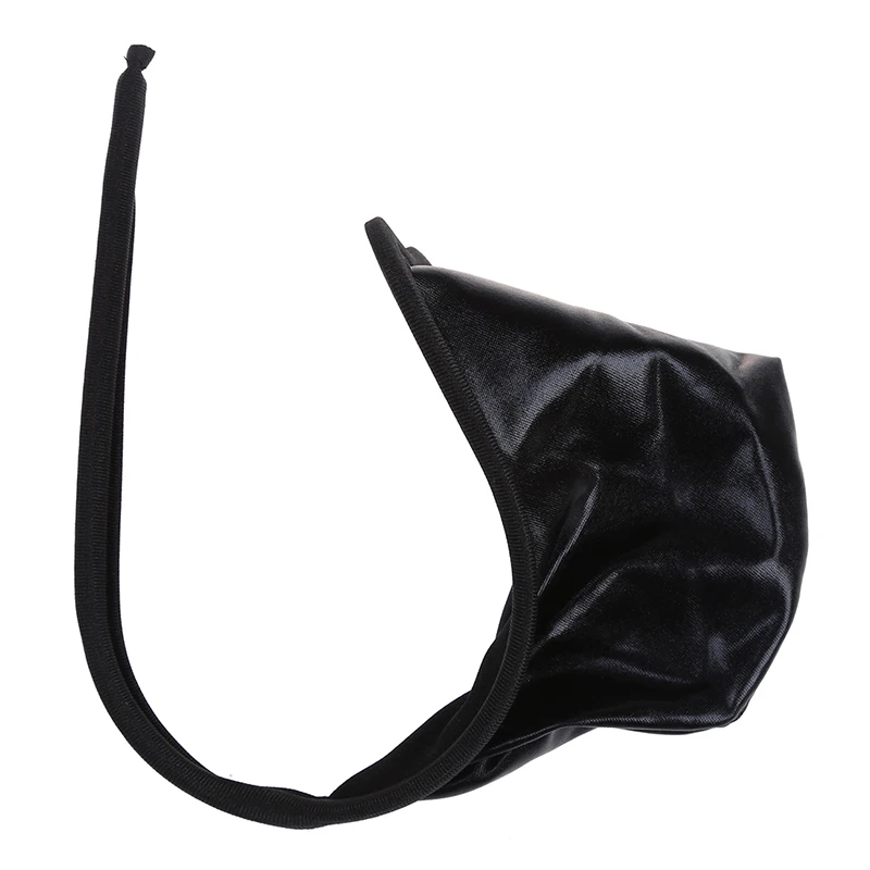 Кожзам C-String Трусы-невидимки для мужчин-черный |