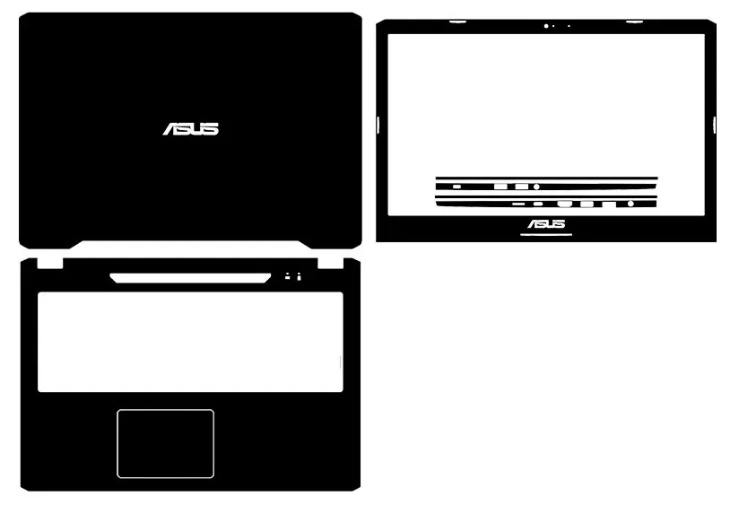 

Чехол-наклейка из углеродного волокна для ноутбука ASUS YX570ZD 15,6"