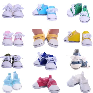 Тканевая обувь со шнуровкой для кукол, подходящая 43 см кукла для новорожденных и 18 дюймовые куклы, наши поколения, рождественские подарки для девочек