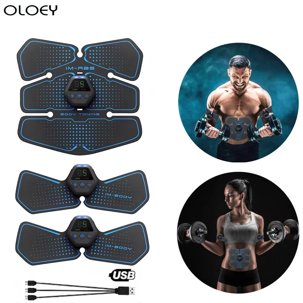 USB перезаряжаемое оборудование тренажер для мышц электростимулятор Тонер