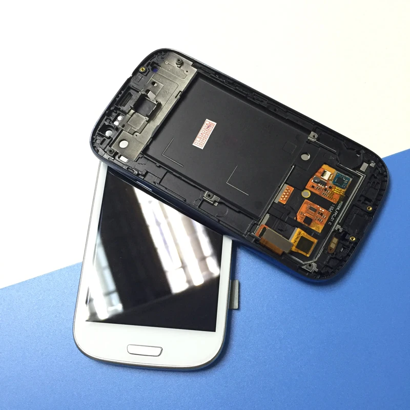 Совместимый с Samsung Galaxy S3 i9300 сенсорный экран дигитайзер домашней кнопкой детали в