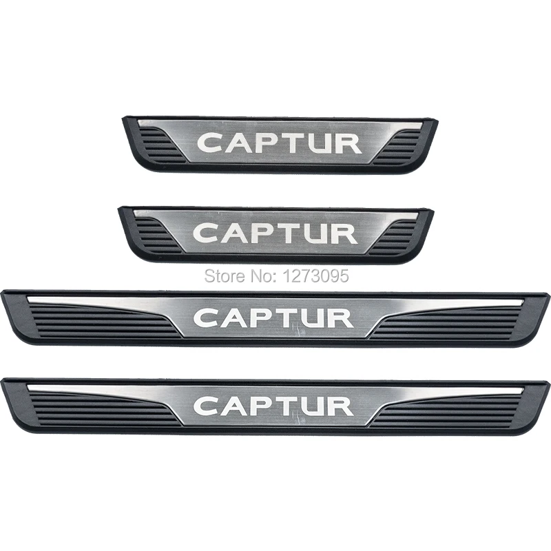 Для Renault Каптур Captur- нержавеющей Накладка пороги защита для езды на велосипеде защитные крышки отделкой автомобильные аксессуары