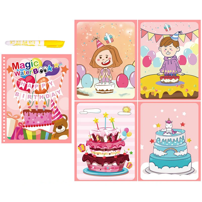 Новая игрушка Монтессори многоразовая раскраска волшебная книга для рисования