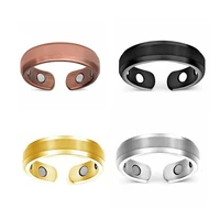 european and american creative magnetic health care ring with adjustable opening