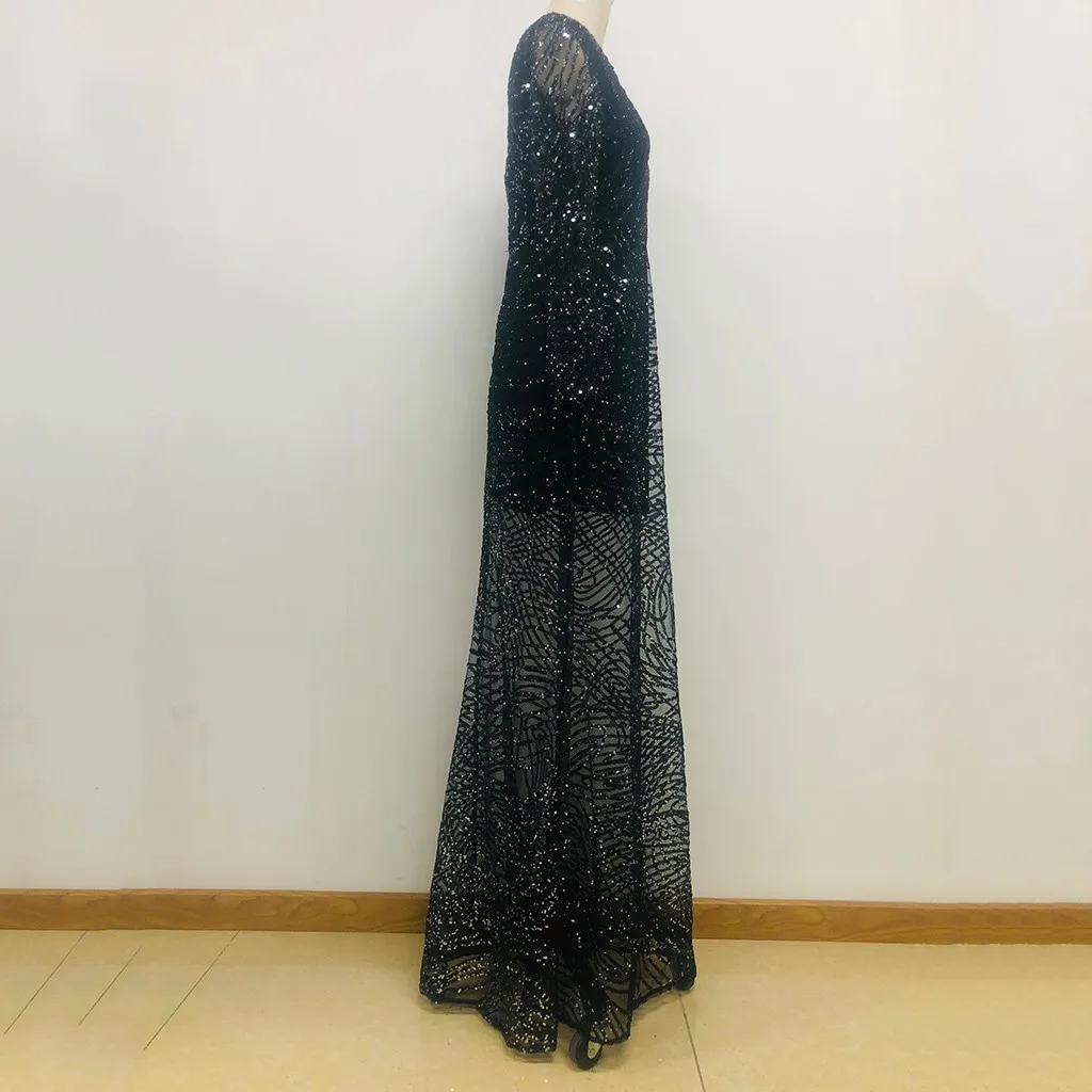 Эластичные вечерние платья с блестками длина до пола v-образный вырез длинные