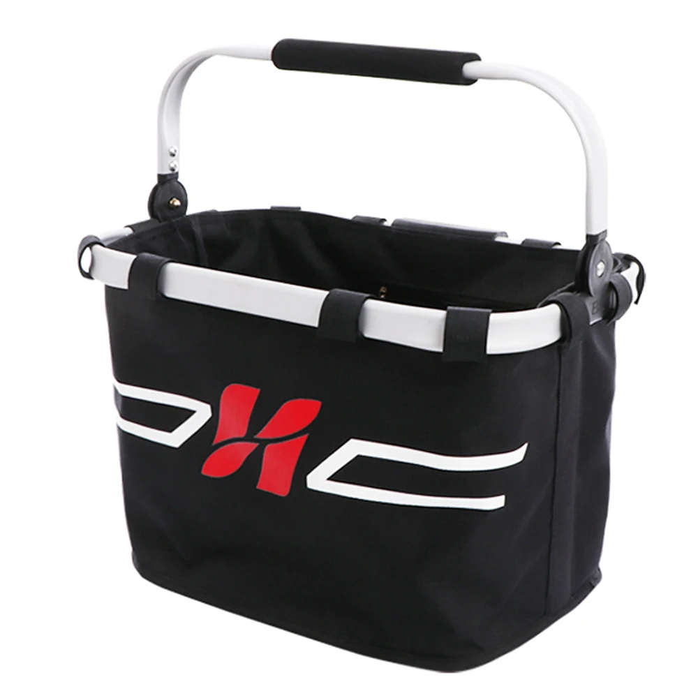 Велосипедная передняя корзина складная велосипедная на руль переноска для