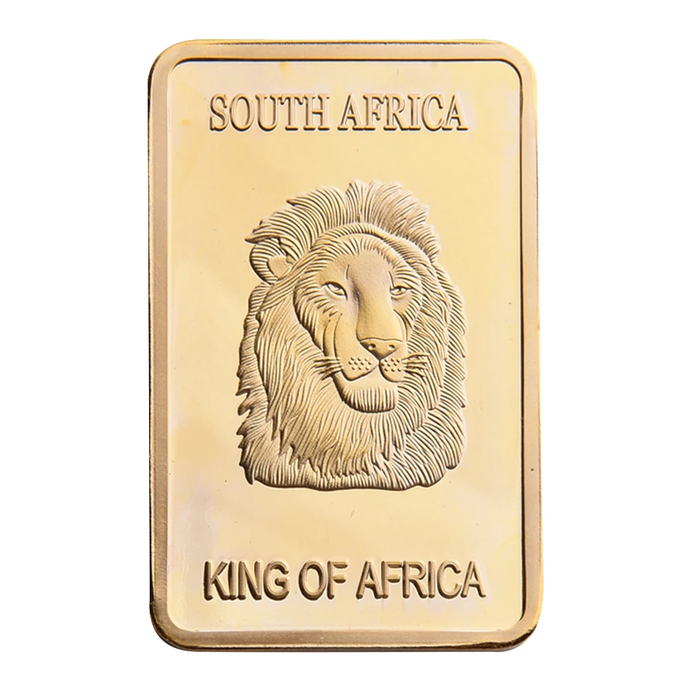 Рисунок льва оленя с акриловой коробкой металлический Сувенир Монета бар